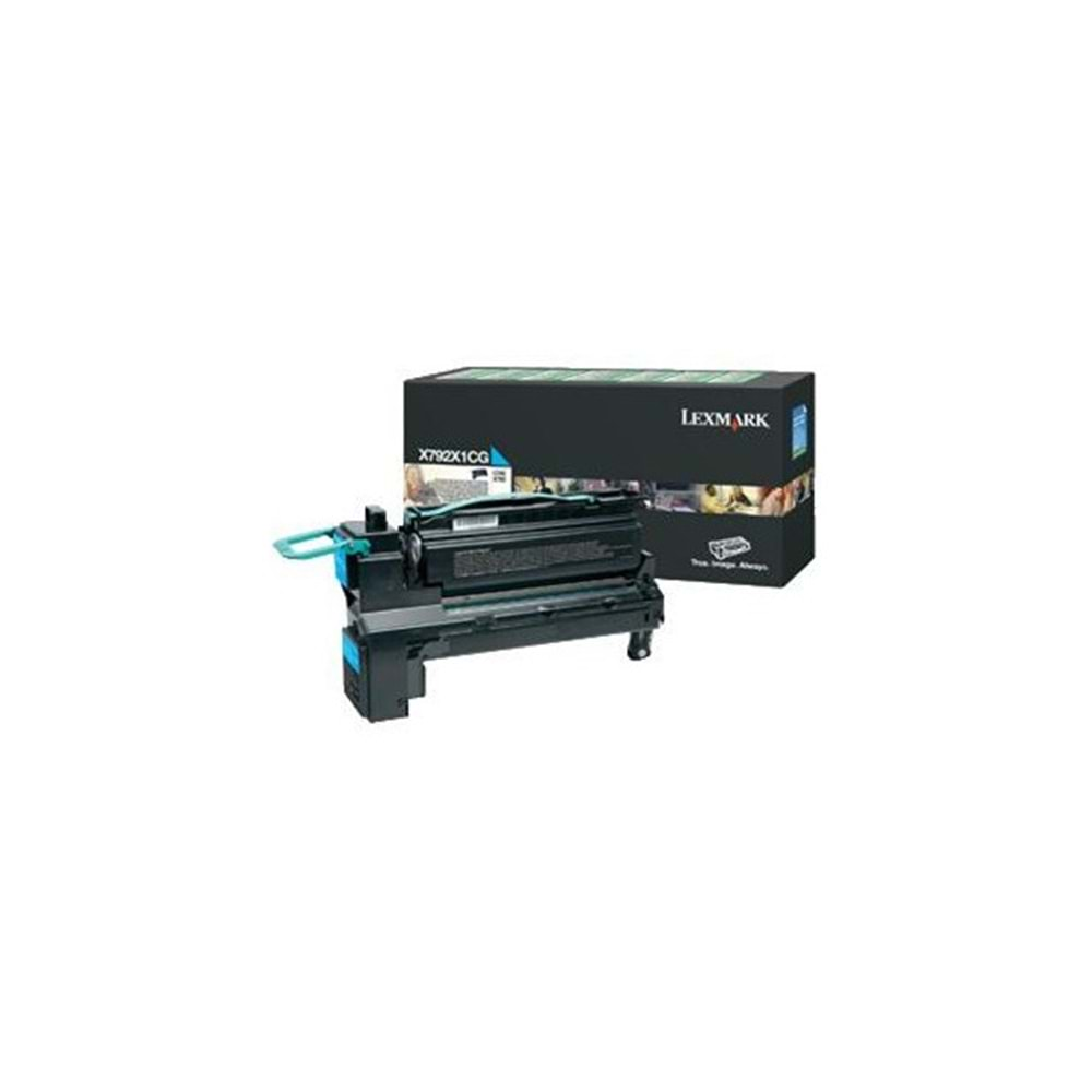 Lexmark X792X1CG Toner Cyan (20,000 Sayfa)