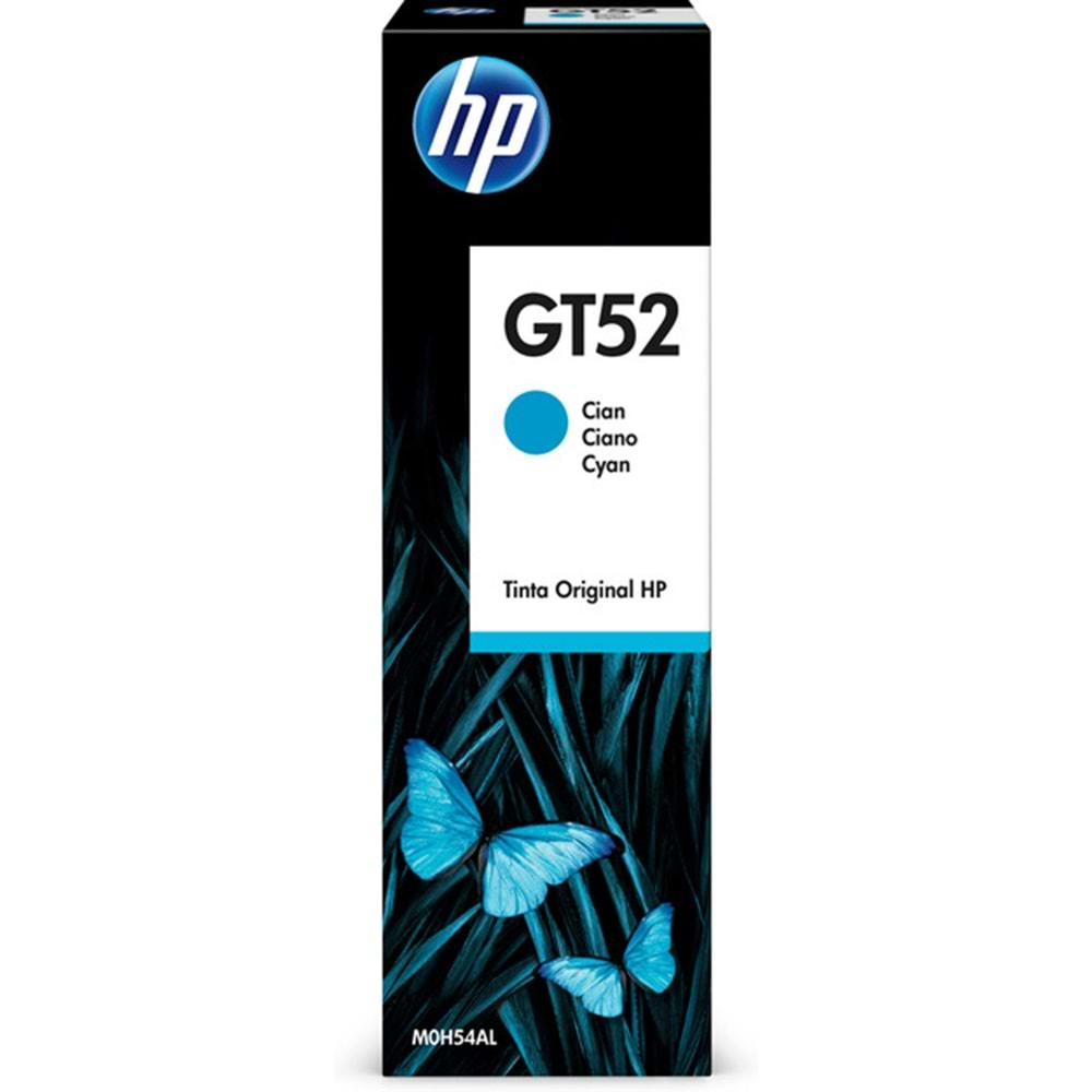 HP M0H54AE Cyan Original Ink Bottle (GT52)