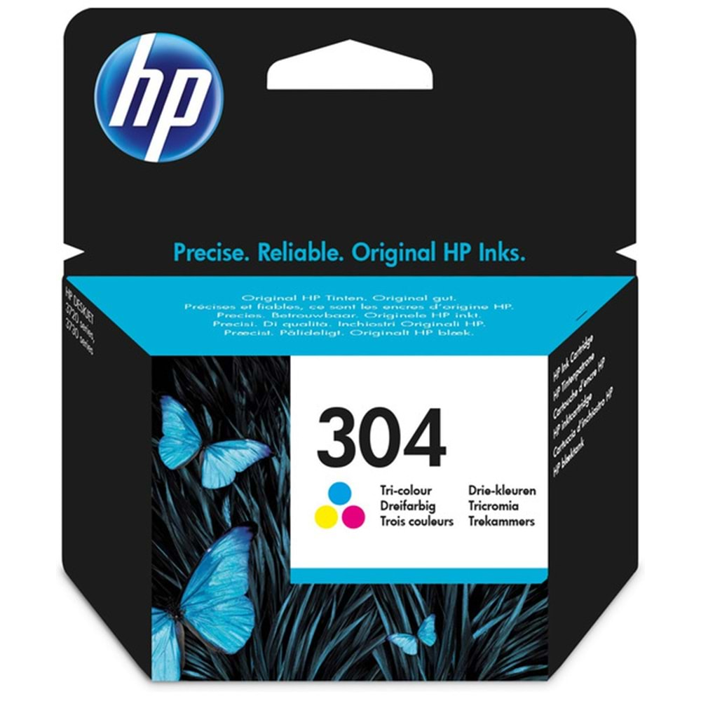 HP N9K05AE CMY Mürekkep Kartuş (304)