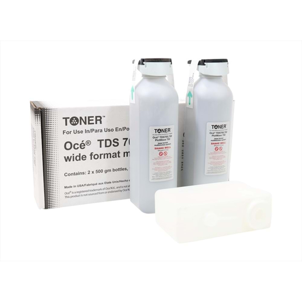 Oce TDS 700 / 750 Toner , TDS 700 , TDS 750 , PLOTWAVE 750 , 1060047449 , 500 g Bottle , (Made in USA)