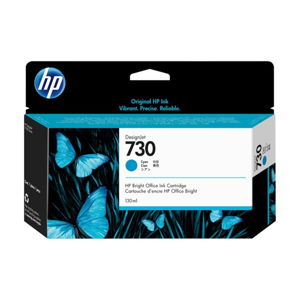 HP P2V62A 130 ml Camgöbeği Mürekkep Kartuş (730)