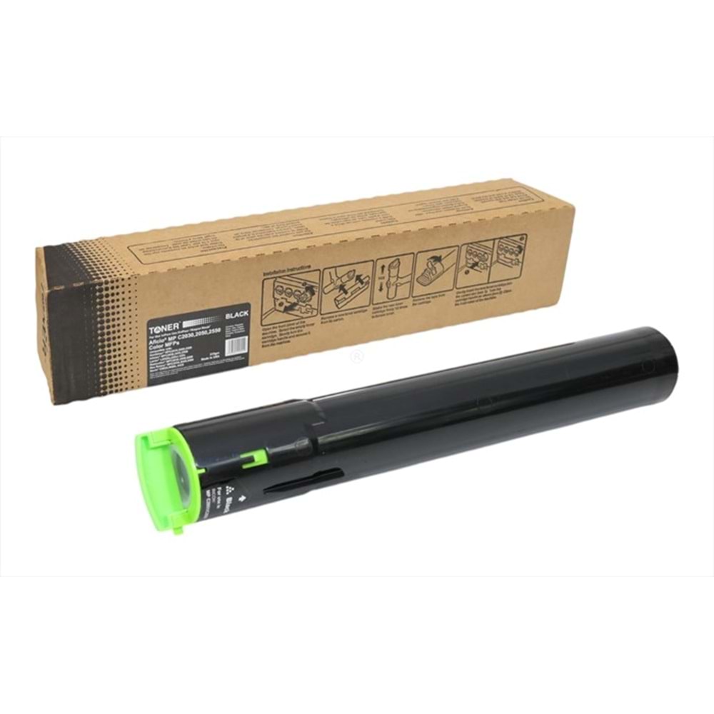 Ricoh MP C2030 Siyah Muadil Toner, AFICIO MP C 2050, C 2530, C 2550, C 2551, C 2051, C 2530, C 2550, C 2551, 841196, 215 Gr.(Made in USA)