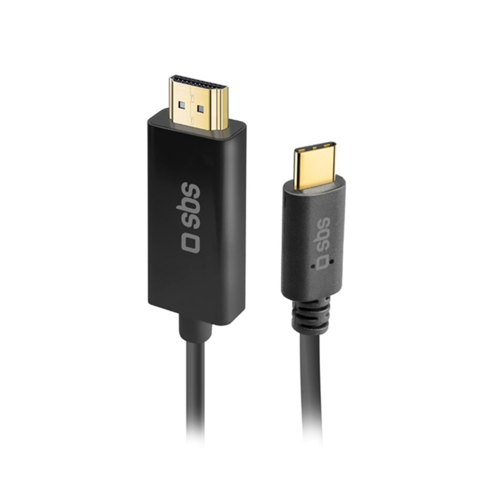 SBS Type-C-HDMI 1.8M Kablo Siyah