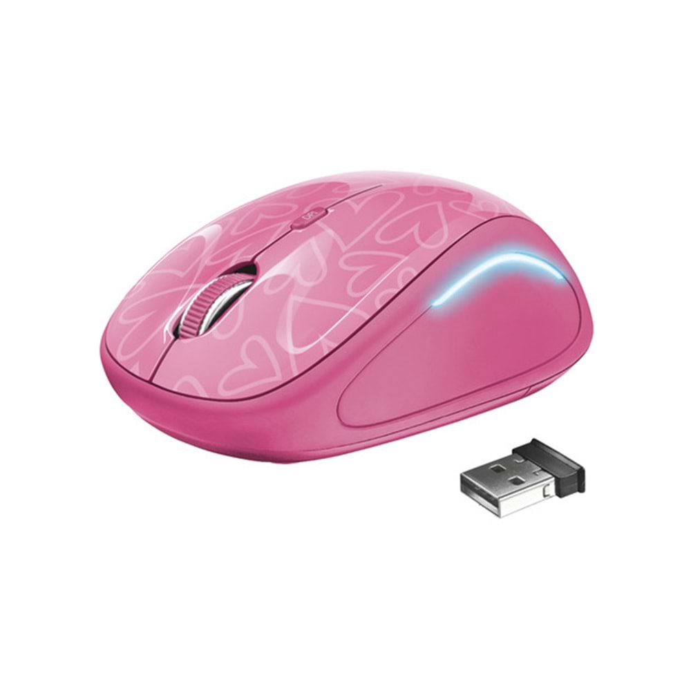 Trust 22336 Yvi Kablosuz Mouse-Pembe