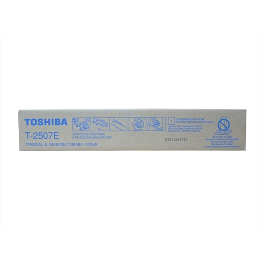 Toshiba T2507E Toner , E-STUDIO 2006 , 2007 , 2506 , 2507 , T-2507E , 6AG00005086 , (12K)Orj