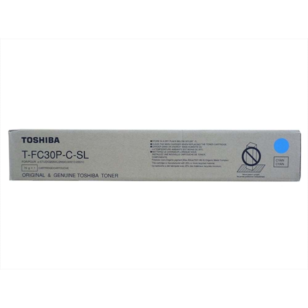 Toshiba e-STUDIO 2050C Mavi Toner, e-STUDIO 2550C, TFC30EC, Orjinal