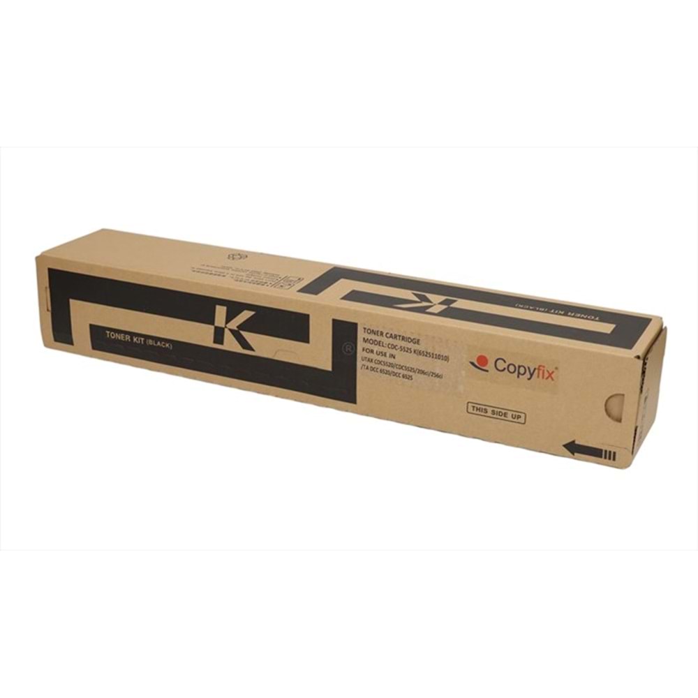 Utax CDC 5520 Siyah Copyfix Toner , 206CI , 256 CI , CDC 5520 , CDC 5525 , 652511010 , YCF