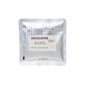 Konica Minolta DV227 Sarı Copyfix Developer , BIZHUB C 227i , C 257i , C 287i , DV-227Y , 210g , YCF
