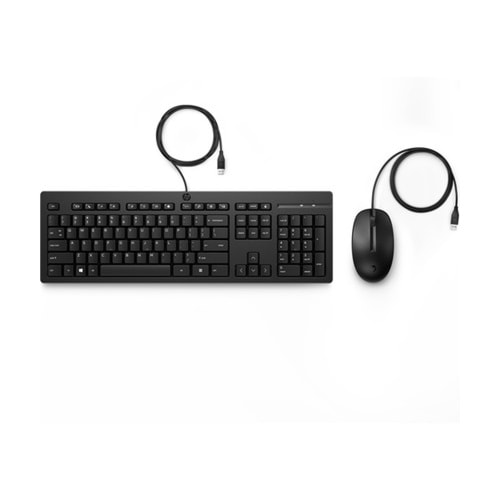 HP 225 Kablolu Klavye Mouse Set