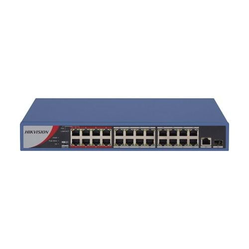 Hikvision DS-3E0318P-E/M(B) 16 Port Yönetilemez Poe Switch