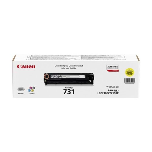 Canon CRG-731Y Toner K. 6269B002