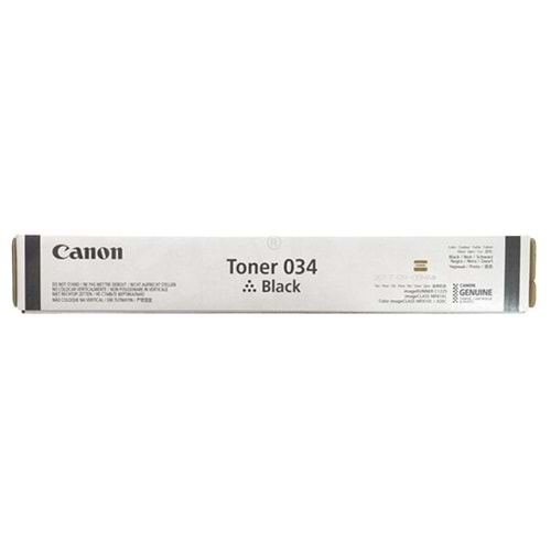 Canon C 1225 Siyah Toner, Kartuş, 034BK, 9454B001AA, Orjinal