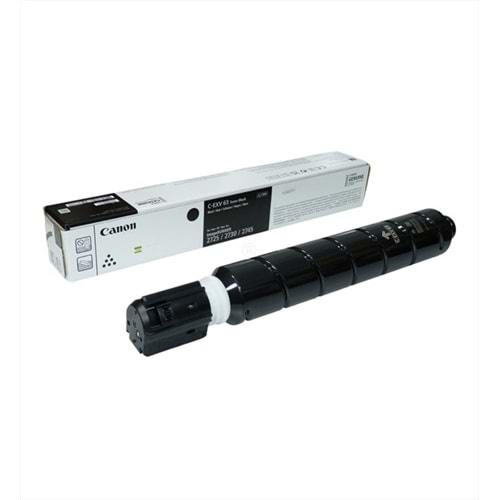 Canon C-EXV 63 Siyah Orjinal Toner , IR 2700 , IR 2725 I , IR 2730 I , IR 2745 I , 5142C002 , Orjinal