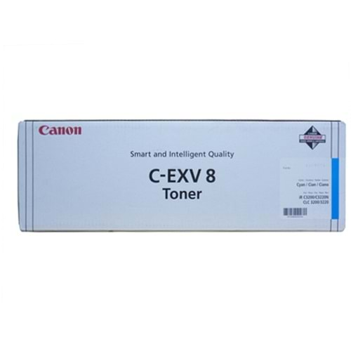 Canon C-EXV 8 Mavi Toner , IR C 2620 , IR C 3200 , IR C 3220 N , 7628A002AA , Orjinal