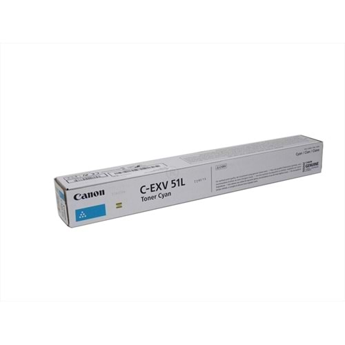 Canon C-EXV 51L Mavi Toner, IR C 5535, 5540, 5550, (0485C002), Orjinal