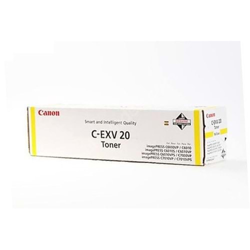 Canon C-EXV 20 Sarı Toner, IR P C6000, C7000, 0439B002, Orjinal