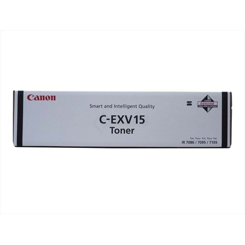 Canon C-EXV 15 Siyah Toner, IR 7086, 7095, 7105, 0387B002AA