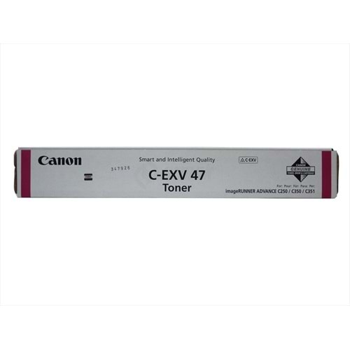 Canon C-EXV 47 Kırmızı Toner, IR Adv. C 250, 255, 350, 8518B002AA, Orjinal