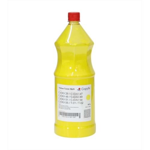 Canon Sarı Copyfix Dolum Toneri , C-EXV 28 , C-EXV 47 , C-EXV 49 , C-EXV 51 , C-EXV 54 , 687G , ICF