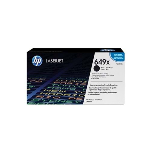 HP CE260X Black Toner Kartuş (649X)