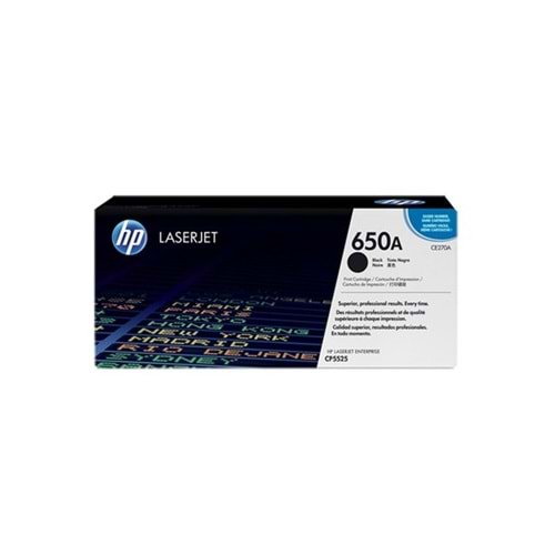 HP CE270A Black Toner Kartuş (650A)