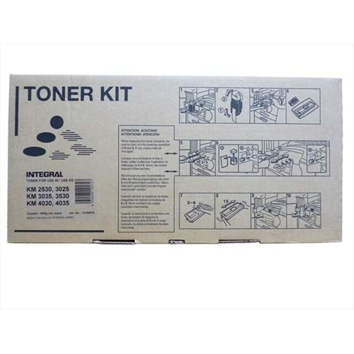 Kyocera Mita KM 2530 Siyah Muadil Toner, KM 3530, 3035, 1900 gr(Made in EU)