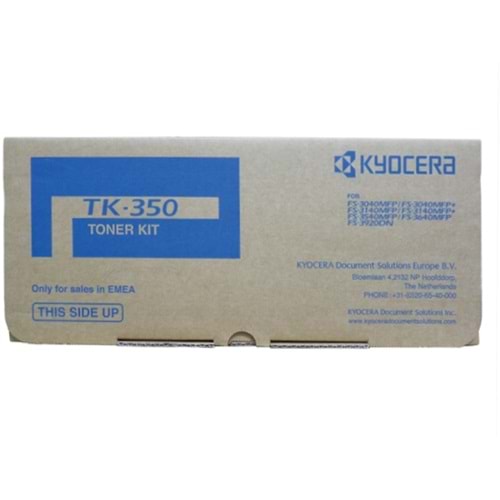 Kyocera Mita TK-350 Siyah Toner, FS 3920 DN, 465 gr, Orjinal