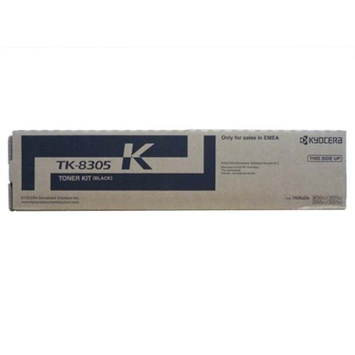 Kyocera Mita TK-8305 Siyah Toner, Taskalfa 3050Cİ, Orjinal