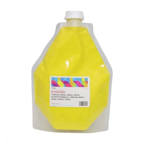 Kyocera Mita Sarı (Yellow) Dolum Toneri, TK-8335, TK-8345, TK-8365, TK-8375, TK-8515, TK-8525, TK-8545, TK-8555, (500GM FOIL BAG), (Made in USA)