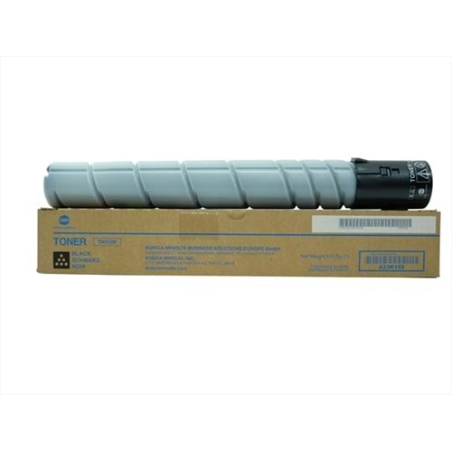 Konica Minolta, TN-512K Siyah Toner, Bizhub C454, C554, A33K152, Orjinal