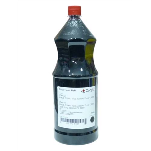 KN, TN-622 Siyah Refill Muadil Toner, Bizhub C1085-C1100-6085, 1000G, ICF