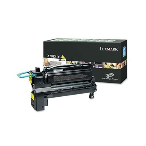 Lexmark X792X1YG Yellow Toner (20,000 Sayfa)