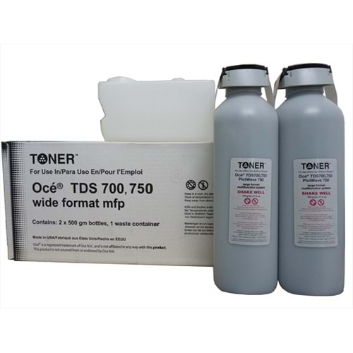 Oce,Toner Blk.TDS 700,750, 1060047449, 500 g Bottle,(Made in USA)