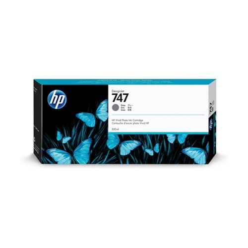 HP P2V86A Chromatic Gray Mürekkep Kartuş 300-ml (747)