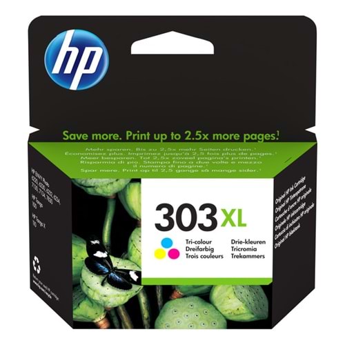 HP T6N03AE High Yield Tri-color Ink Kartuş (303XL)