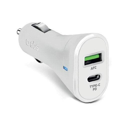 SBS Araç Şarj Cihazı USB-C PD 20W + 1xUS