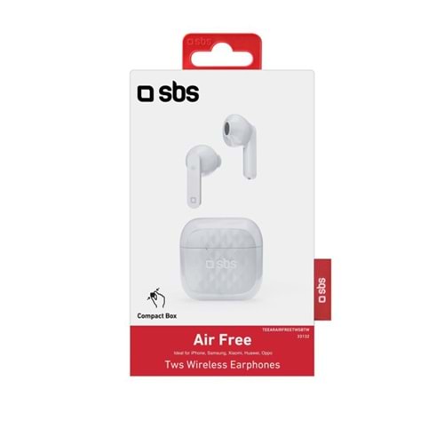 SBS Air Free - TWS wireless earphones-Beyaz