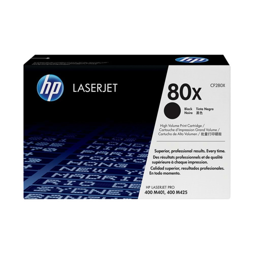 HP CF280X Black Toner Kartuş (80X)