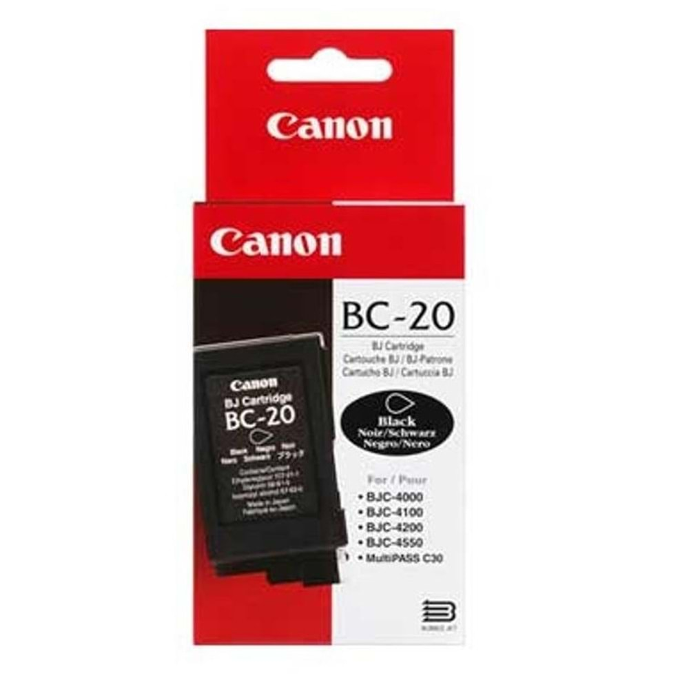 Canon BC-20 Ink Cartridge , BJC-2000 , 4000 , 5000 , Orjinal