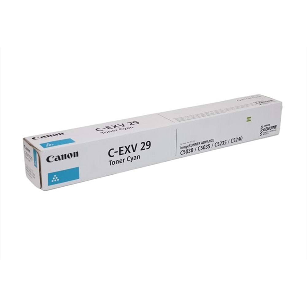 Canon C-EXV 29 Mavi Toner , IR ADVANCE C 5030 , C 5035 , C 5235 , C 5240 , 2794B002AB , Orjinal