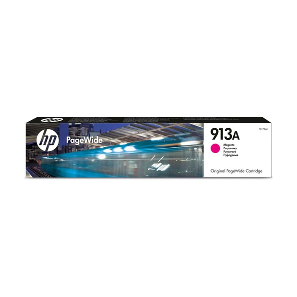 HP F6T78AE Magenta PageWide Kartuş (913A)