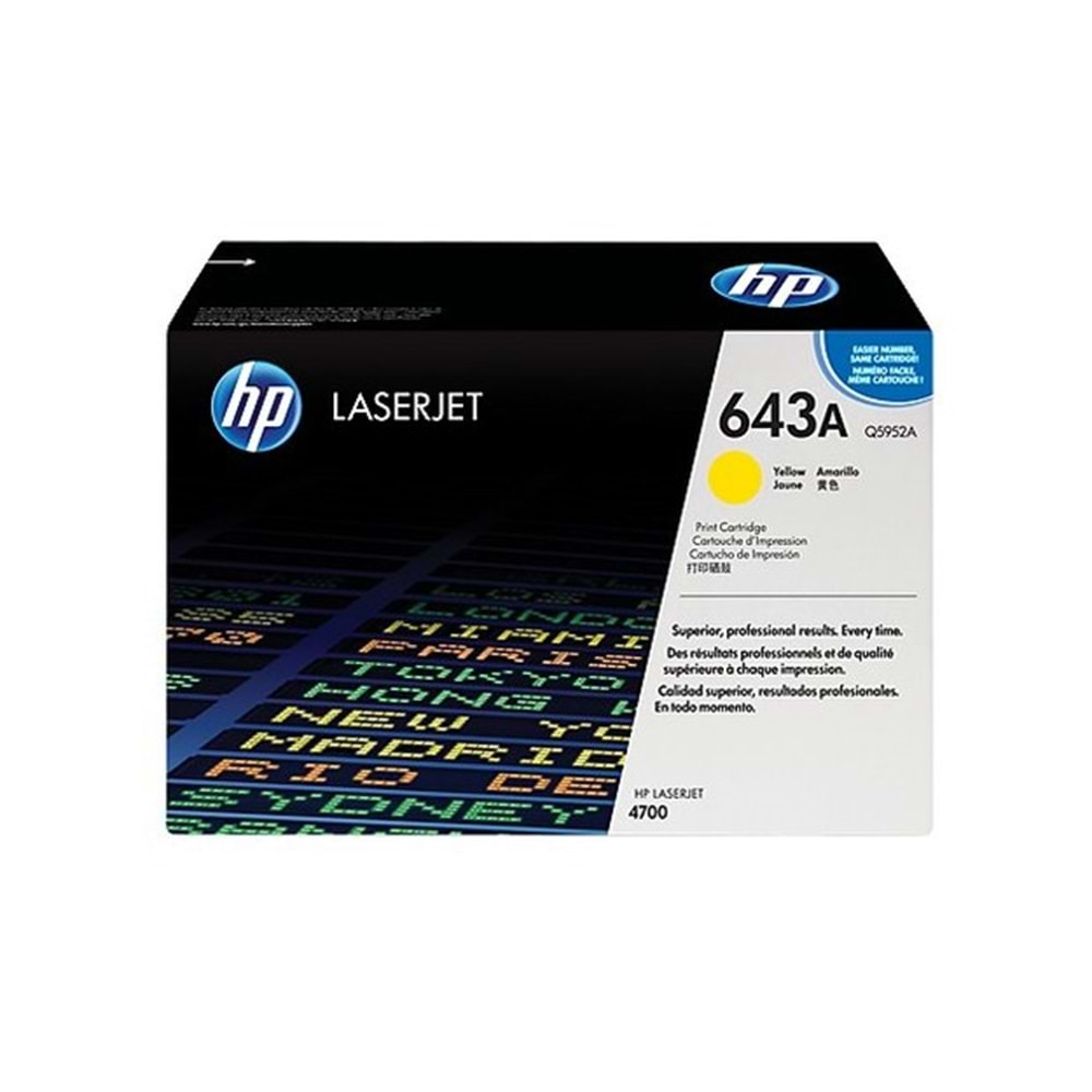 HP Q5952A Yellow Toner Kartuş (643A)