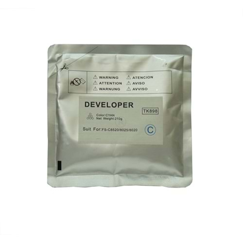 Kyocera Mita TK-898 Copyfix Mavi Developer FS C 8020 , FS C 8025 , FS C 8520 , TASKALFA 205 C , TASKALFA 255 C , 210g , YCF