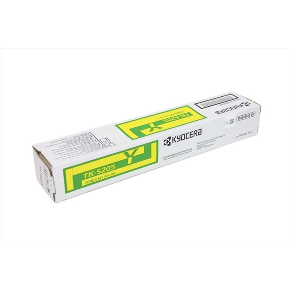 Kyocera Mita TK-5205 Sarı Toner , TASKALFA 356 CI , TASKALFA 358 CI , Orjinal