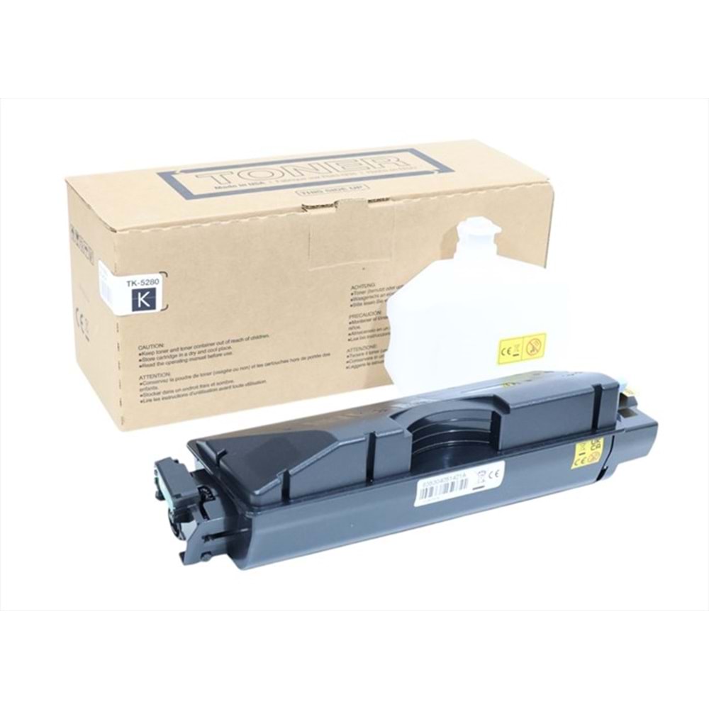 Kyocera Mita TK-5280 Siyah Toner , ECOSYS M 6235 CIDN , M 6635 CIDN , P 6235 CDN , (Made in USA)