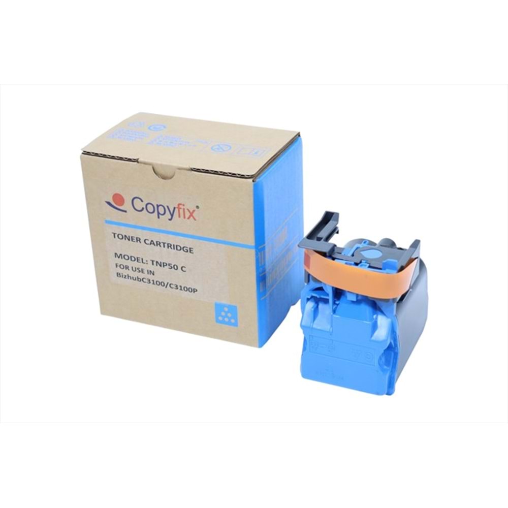 KN, TNP-50C Mavi Copyfix Toner, BIZHUB C 3100P, A0X5454, YCF