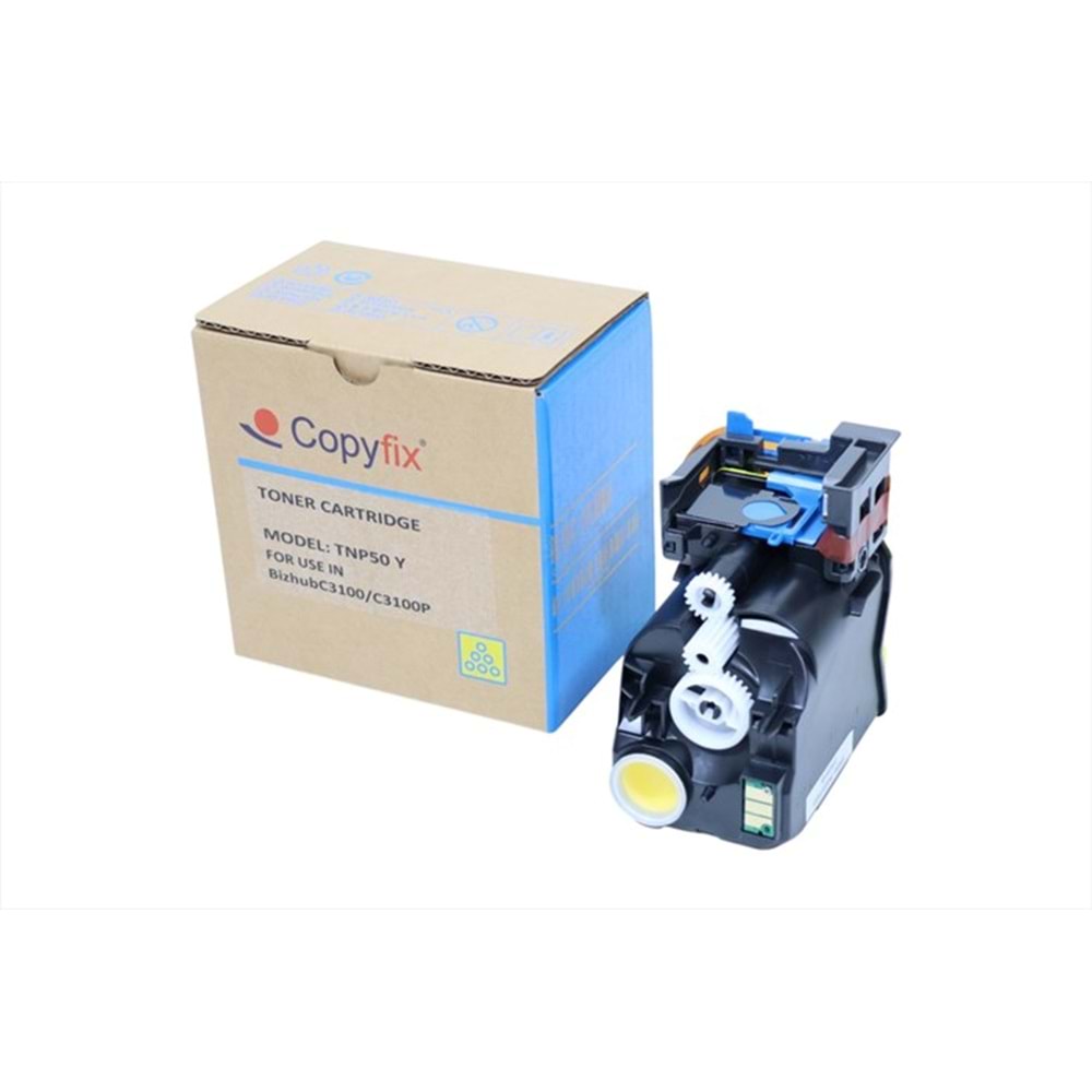 KN, TNP-50Y Sarı Copyfix Toner, BIZHUB C 3100P, A0X5254, YCF