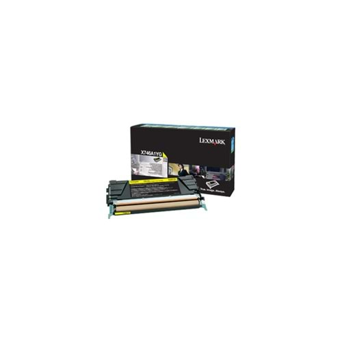 Lexmark X746A1YG Sarı Return Toner Cardridge 7K