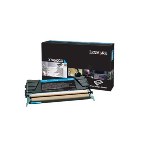 Lexmark X746A3CG Cyan Toner ( Kurumsal )