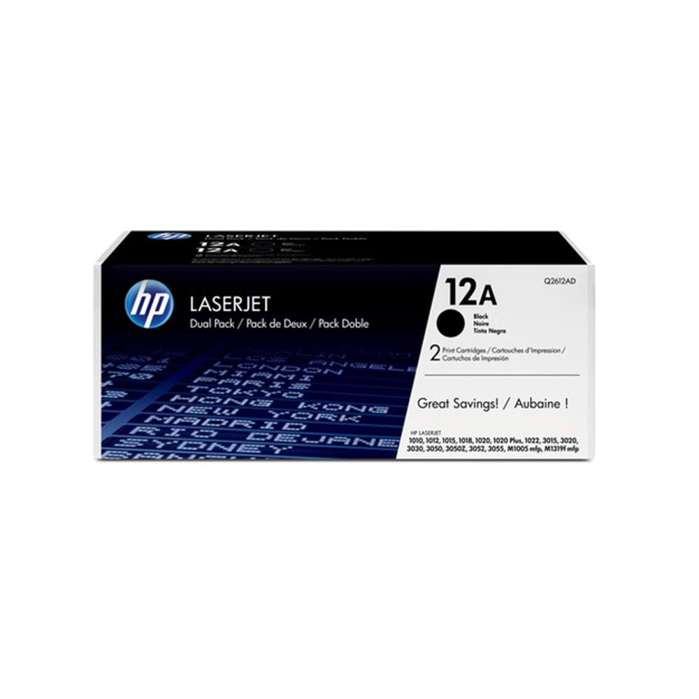 HP Q2612AF Black Toner Kartuş (12A)